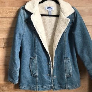 Fur-Lined Jean Jacket